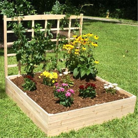 Riverstone Industries Eden Garden Bed With Trellis RI87798